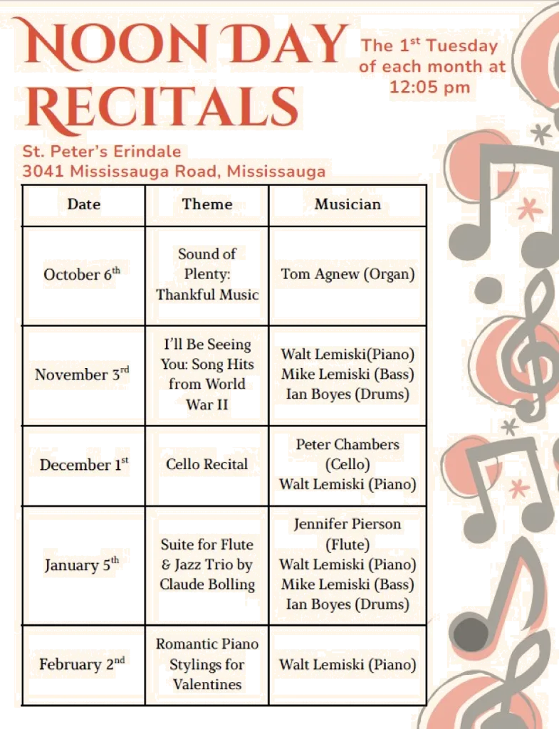 poster with schedule of concerts 2026-27